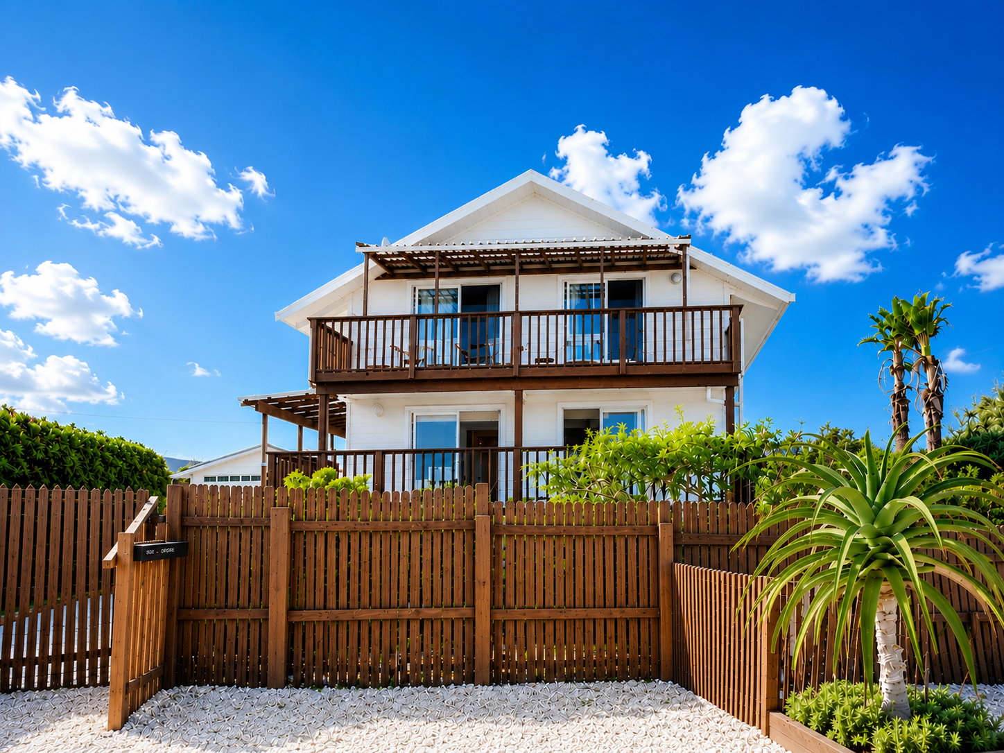 House rear with double decks